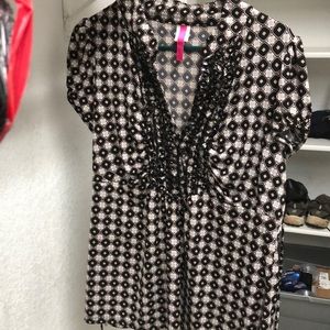 Brown, black, and gray shirt